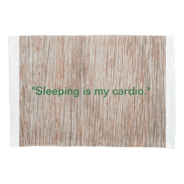 Cobrir de Travesseiro Woodgrain 'Sleeping is My Ca (Frente-Esquerda)