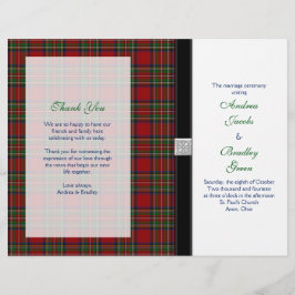 Cobrir do Programa Casamento Real Stewart Tartan