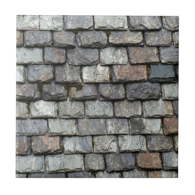 Cobrir do telhado com as placas da ardósia (Frente)