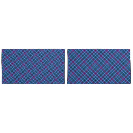 Cobrir em maiúsculas - Tartan Blue Pink Purple