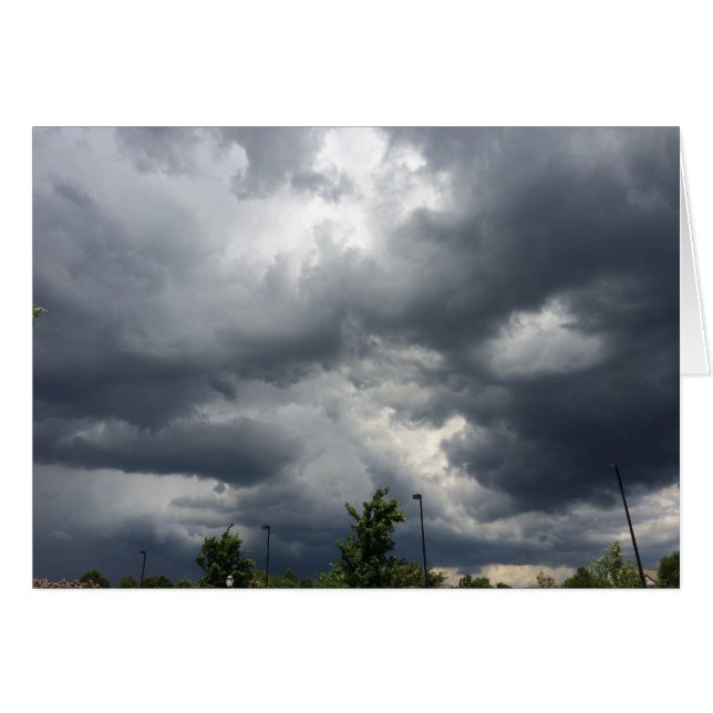 Cobrir em nuvem, cartão (Frente Horizontal)