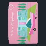 Cobrir inteligente iPad de Primaveras de palma ret<br><div class="desc">Entre o fundo cor-de-rosa, a casa moderna de meio século turquesa, e o carro clássico dos anos 50, este design não poderia ser mais Primaveras de Palma se ele o dissesse nas nuvens. Espera, diz nas nuvens! A pedra azul e lacrimogênea da casa é compensada pelos aparelhos de luz sputnik...</div>