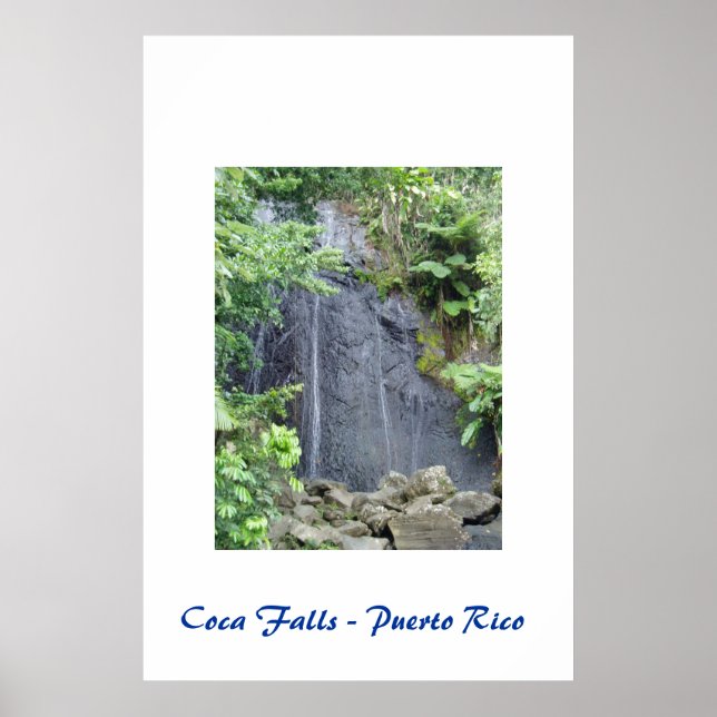 Coca Falls - Poster de Porto Rico (Frente)
