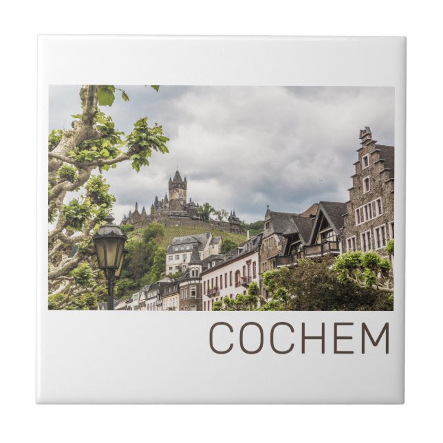 Cochem Moselle Panorama Alemanha Souvenir (Frente)