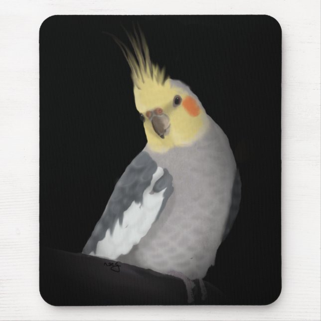 Cockatiel Mousepad (Portriat) (Frente)