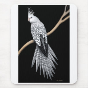 Cockatiel Whitefaced Mousepad da pérola