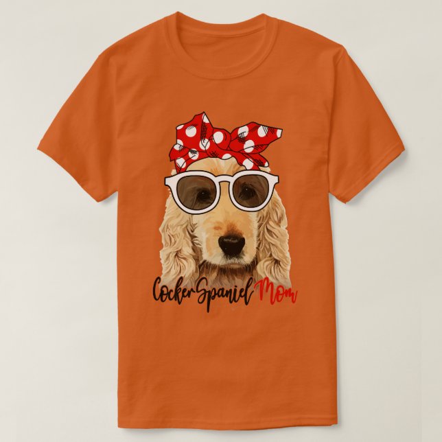 Cocker Spaniel Camiseta de cão Cocker Spaniel Mãe  (Frente do Design)