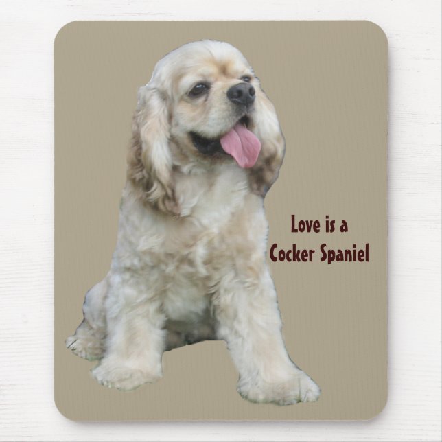 Cocker spaniel Mousepad irresistível (Frente)