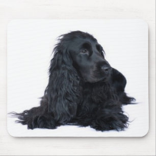 Cocker spaniel preto Mousepad
