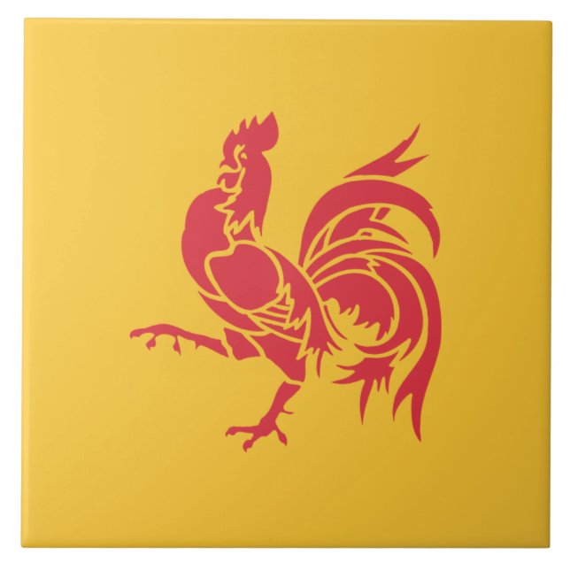 Cockerel Vermelho (Bandeira da Valônia) (Frente)
