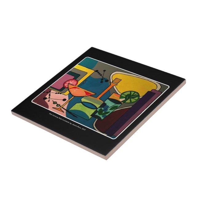 Cocktail abstratos da modificação do meio século (Lateral)