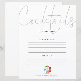 Cocktail Adicionar Sua Própria Folha de Páginas de