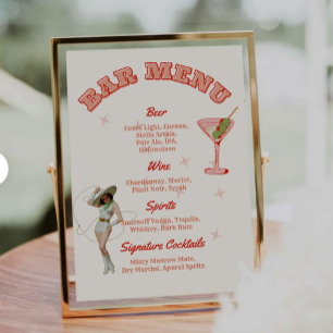 Cocktails de assinatura do menu Bar ocidental da C