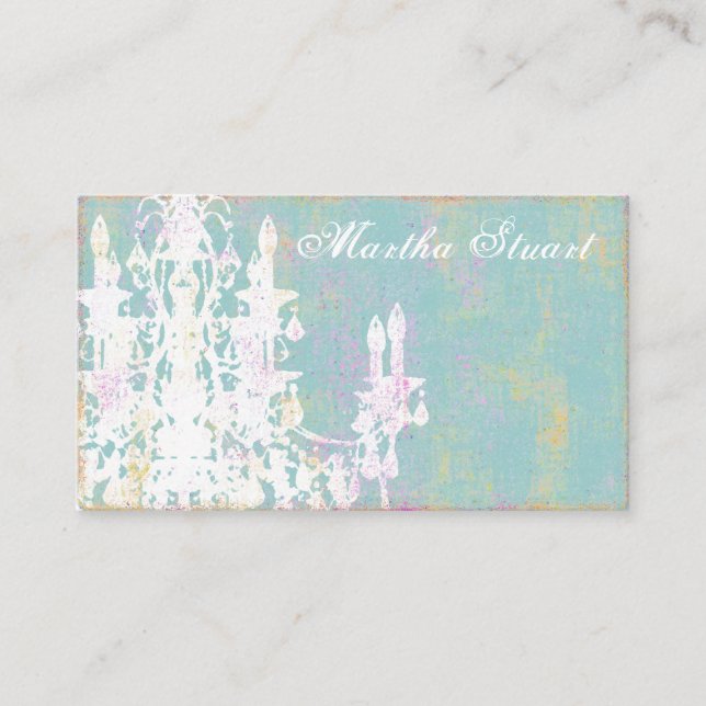 Coco Chandelier (Opções de Cores) ~ Cartão de visi (Frente)