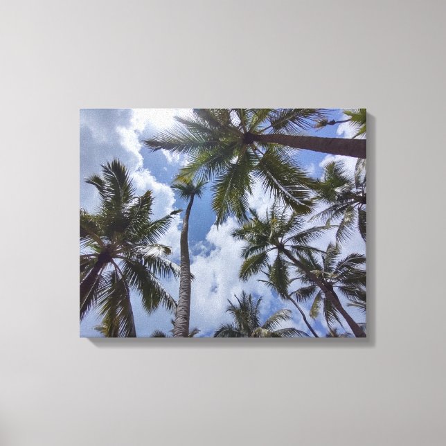 COCO PALMS nº 2 NA CANVAS 20 "x 16" (Frente)