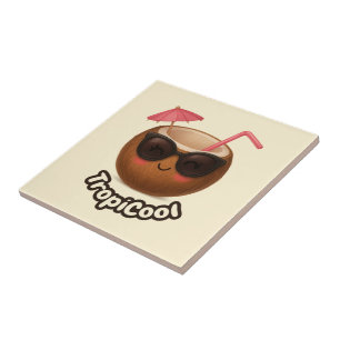 Coco TropiCool - Azulejo Tropical Cerâmica Diverti