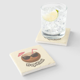 Coco TropiCool - Porta copos de Pedra de Verão