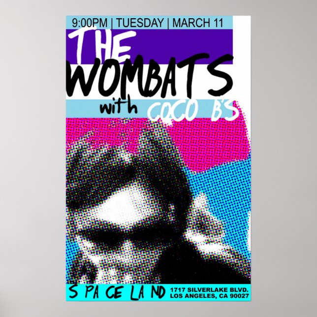 CoCoB em Spaceland Poster (Frente)