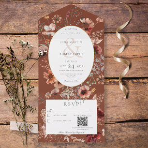 Cód. QR de Frame de Flor Selvagem