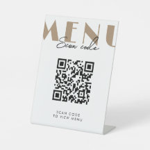 Cód. QR do Menu de Digitalização Moderna do Café
