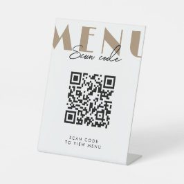 Cód. QR do Menu de Digitalização Moderna do Café