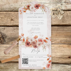 Cód. QR Floral Moderno Rust Boho e Neutros