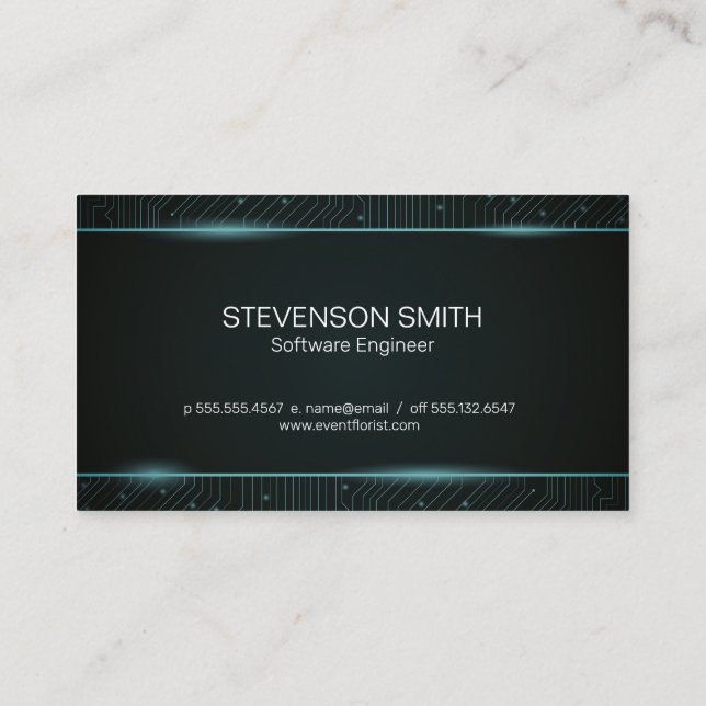 Codificador | Programador | Cartão de visita do Co (Verso)