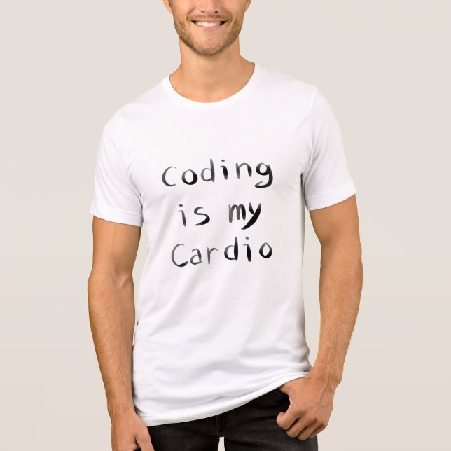 Codificar é meu Cardio Divertido Programador Coder (Frente)
