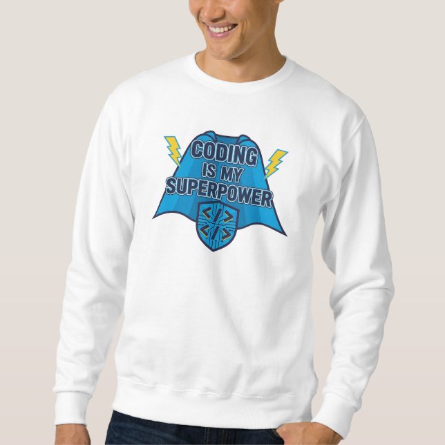 Codificar é meu Superpoder – Camiseta de Herói Pro (Frente)
