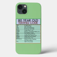 Código de Mensagens com 80 Anos Engraçado Mais vel