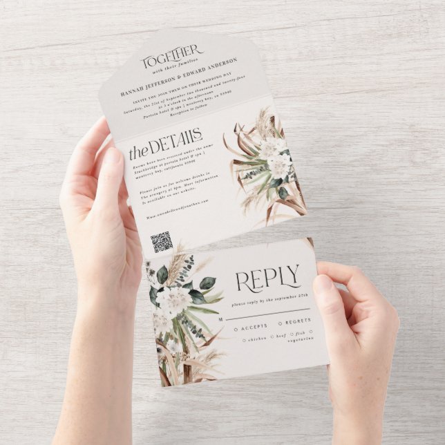 código de QR do casamento do eucalipto russo moder (Tearaway)