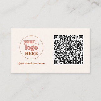Código de QR estético - Cartões de visitas pequeno