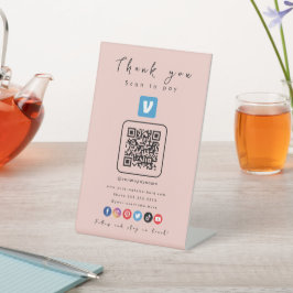 Código de QR Venmo Obrigado A Analisar Para Pagar
