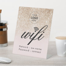 Código de senha WiFi Logotipo comercial