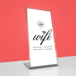 Código de senha WiFi Logotipo comercial