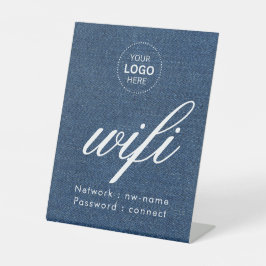 Código de senha WiFi Logotipo comercial