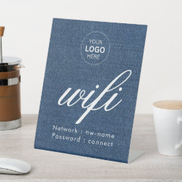 Código de senha WiFi Logotipo comercial