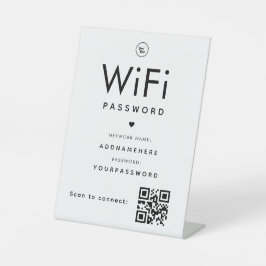 Código de senha WiFi mínimo Código de logotipo com