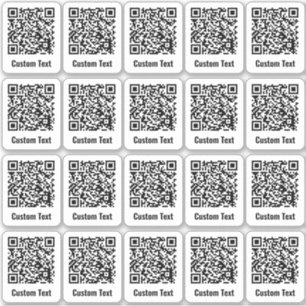Código QR 20 Conjunto de Adesivos