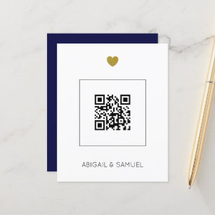 Código QR Azul do Marinho de Orçamento Tudo em Um 
