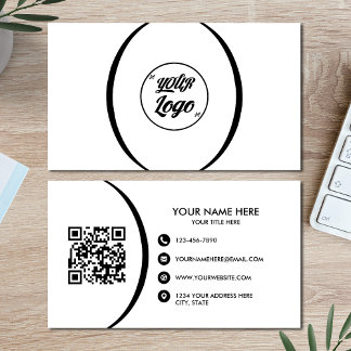 Código QR - Cartão de visita profissional moderno