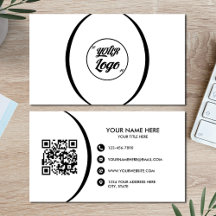 Código QR - Cartão de visita profissional moderno