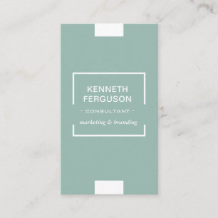 Código QR Cartão de visita Verde comercial moderno