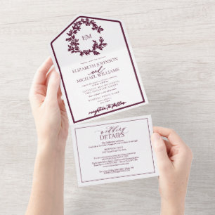 Código QR Casamento de Folheto da Borgonha de Cres