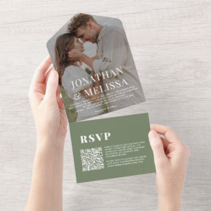 Código QR Casamento de Fotografias da Sobreposiç