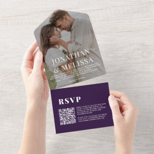 Código QR Casamento Fotográfico simples com orqu