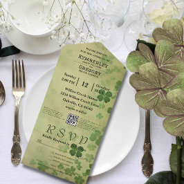 Código QR Celular Irlandês do Shamrock Clover