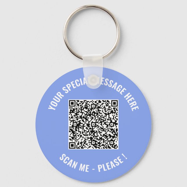 Código QR Chaveiro de Suas Mensagens Especiais (Frente)