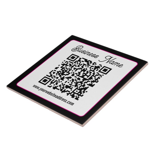 Código QR com letra cursiva de script (Lateral)