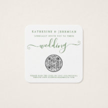 Código QR Convite para Casamento de Abacaxi Floral